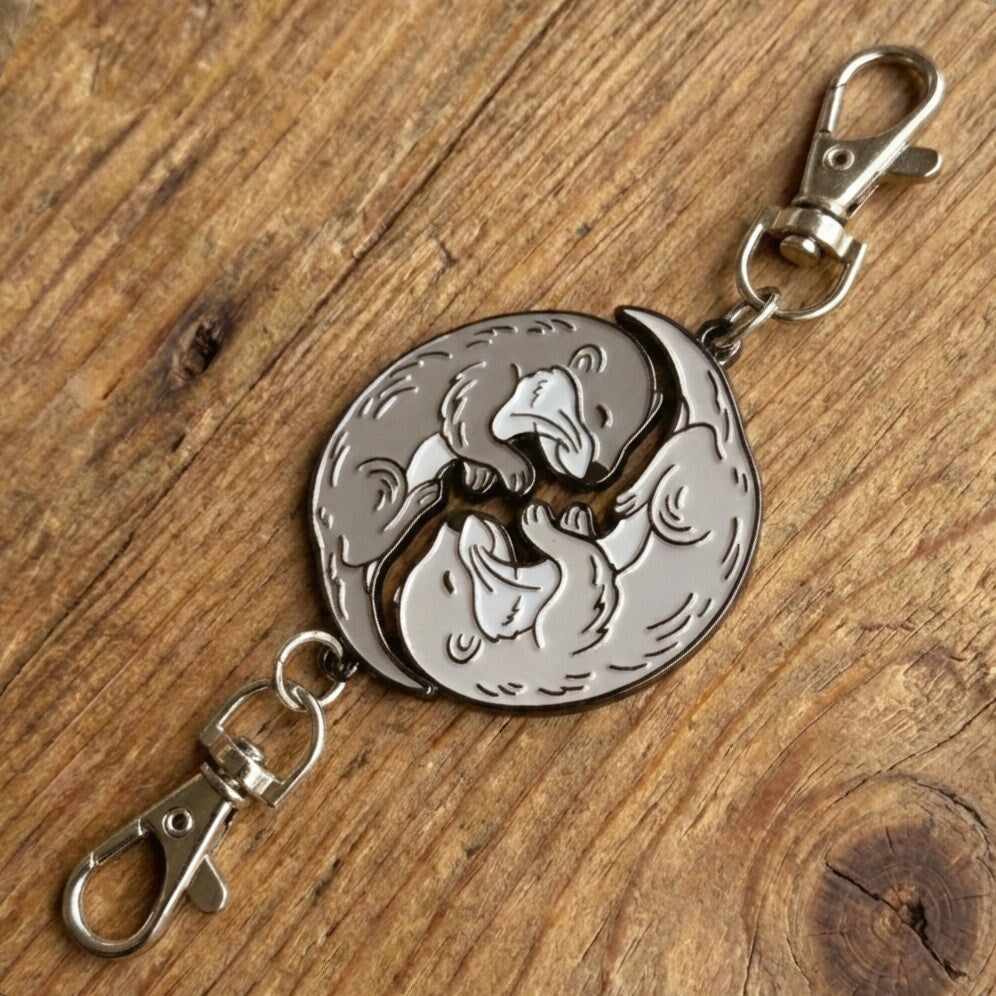 Emaille Anhänger - Otter Partner
