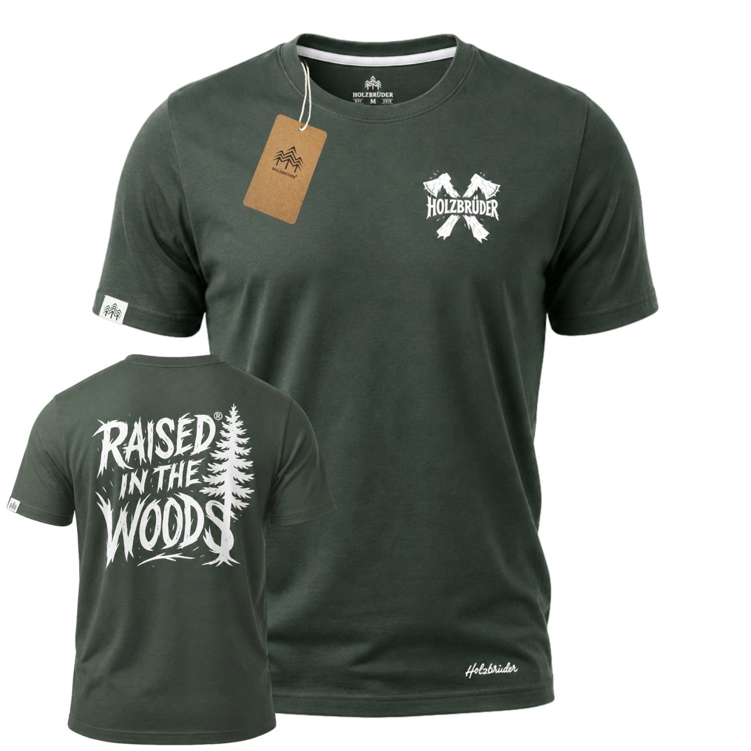 Holzbrüder® Originals Raised In The Woods - Bio Herren Shirt
