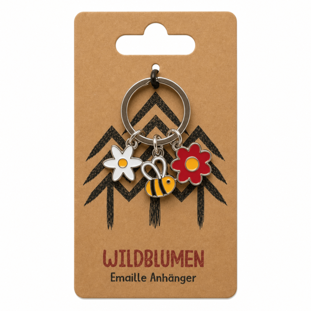 Emaille Anhänger - Wildblumen