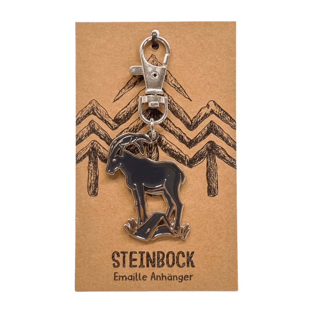 Emaille Anhänger - Steinbock