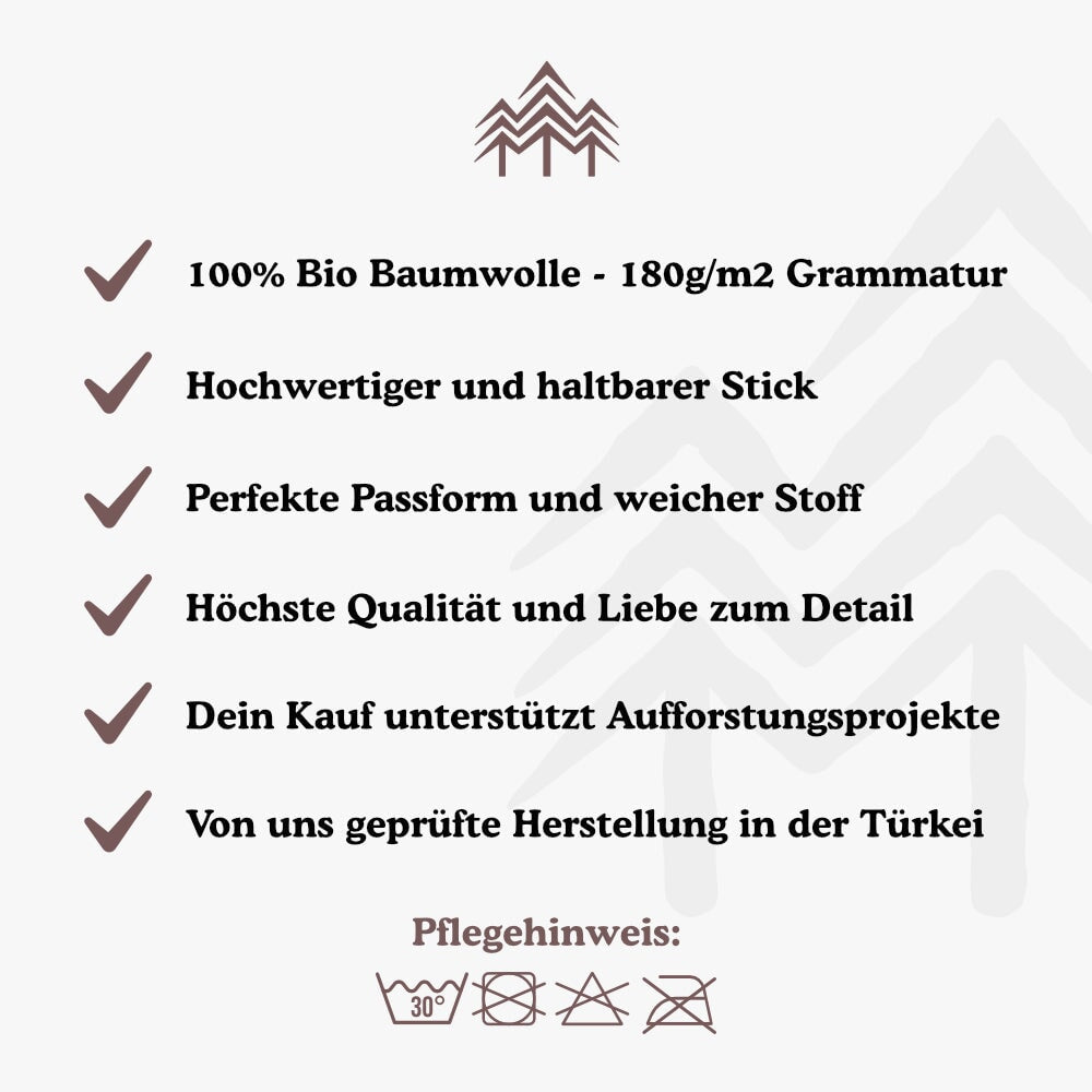 Holzbrüder® Essentials - Bio Herren Shirt aus Baumwolle