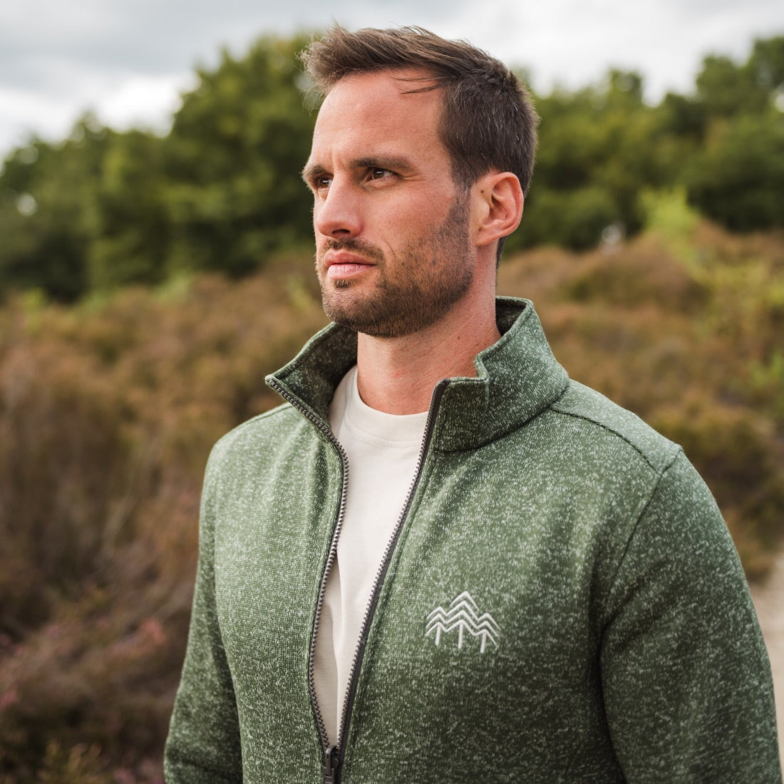 HOLZBRÜDER® Strickfleece Jacke / green (🌲)