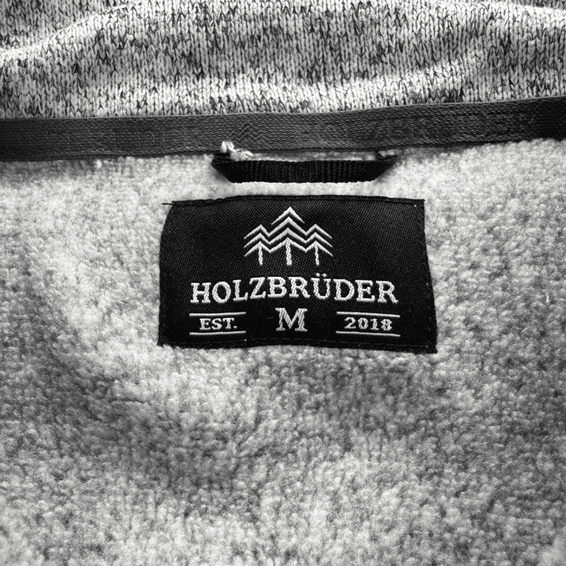 HOLZBRÜDER® Strickfleece Jacke / grey (🌲)