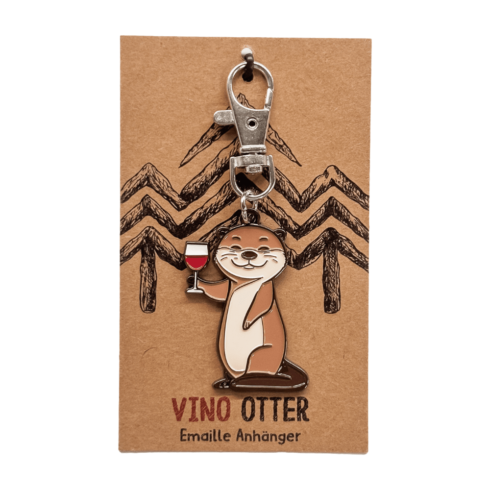 Emaille Anhänger - Vino Otter