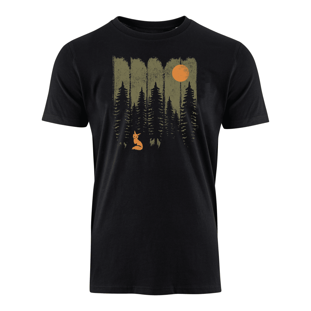 FUCHS IM WALD KHAKI - Bio Herren Shirt