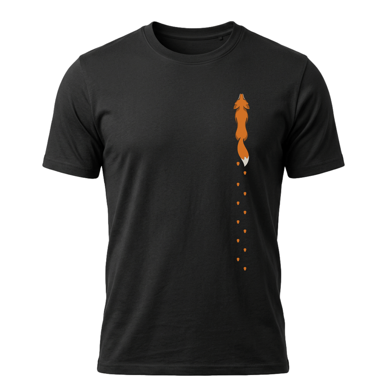 Fuchs Spur vertikal - Bio Herren Shirt