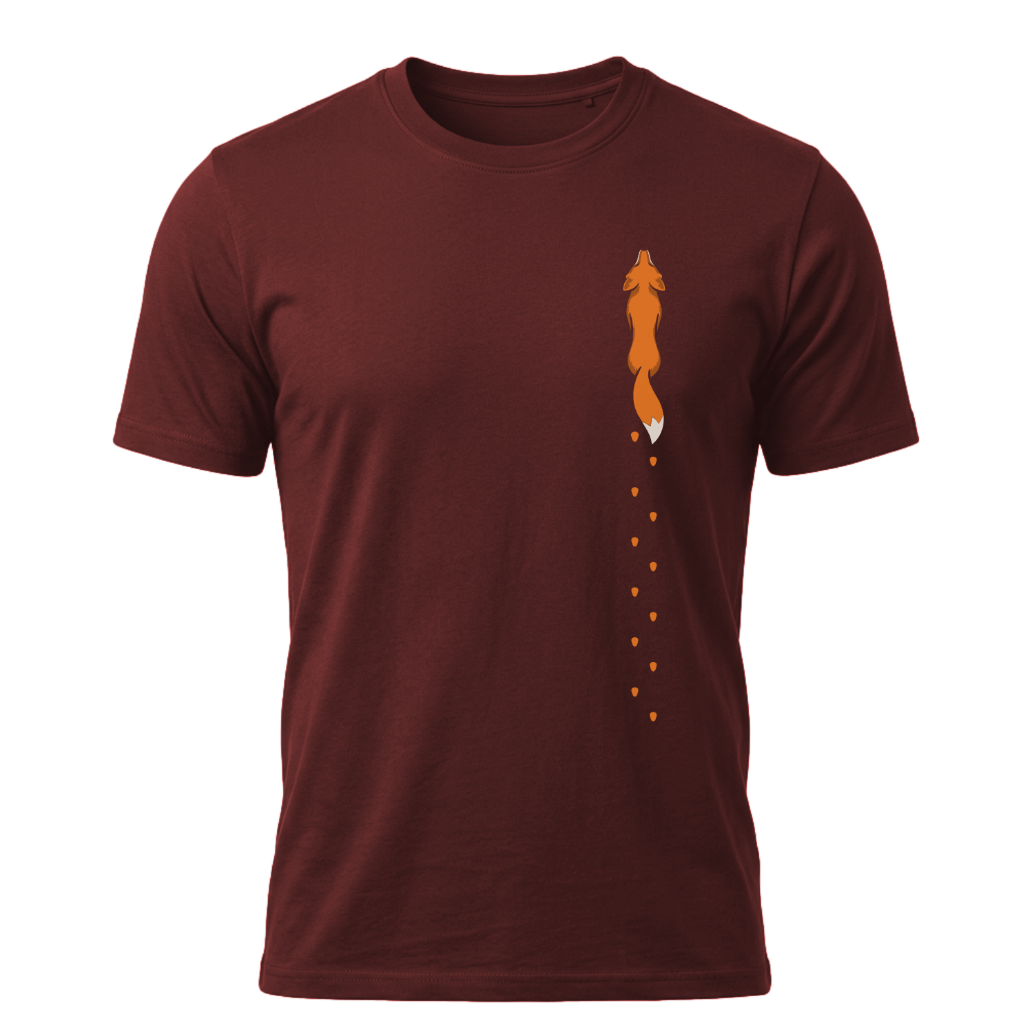 Fuchs Spur vertikal - Bio Herren Shirt