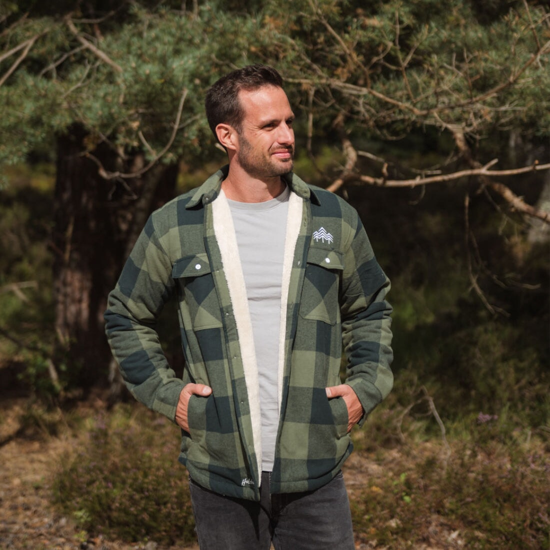 Holzbrüder® Flanelljacke – Outlander (Green-Pine)