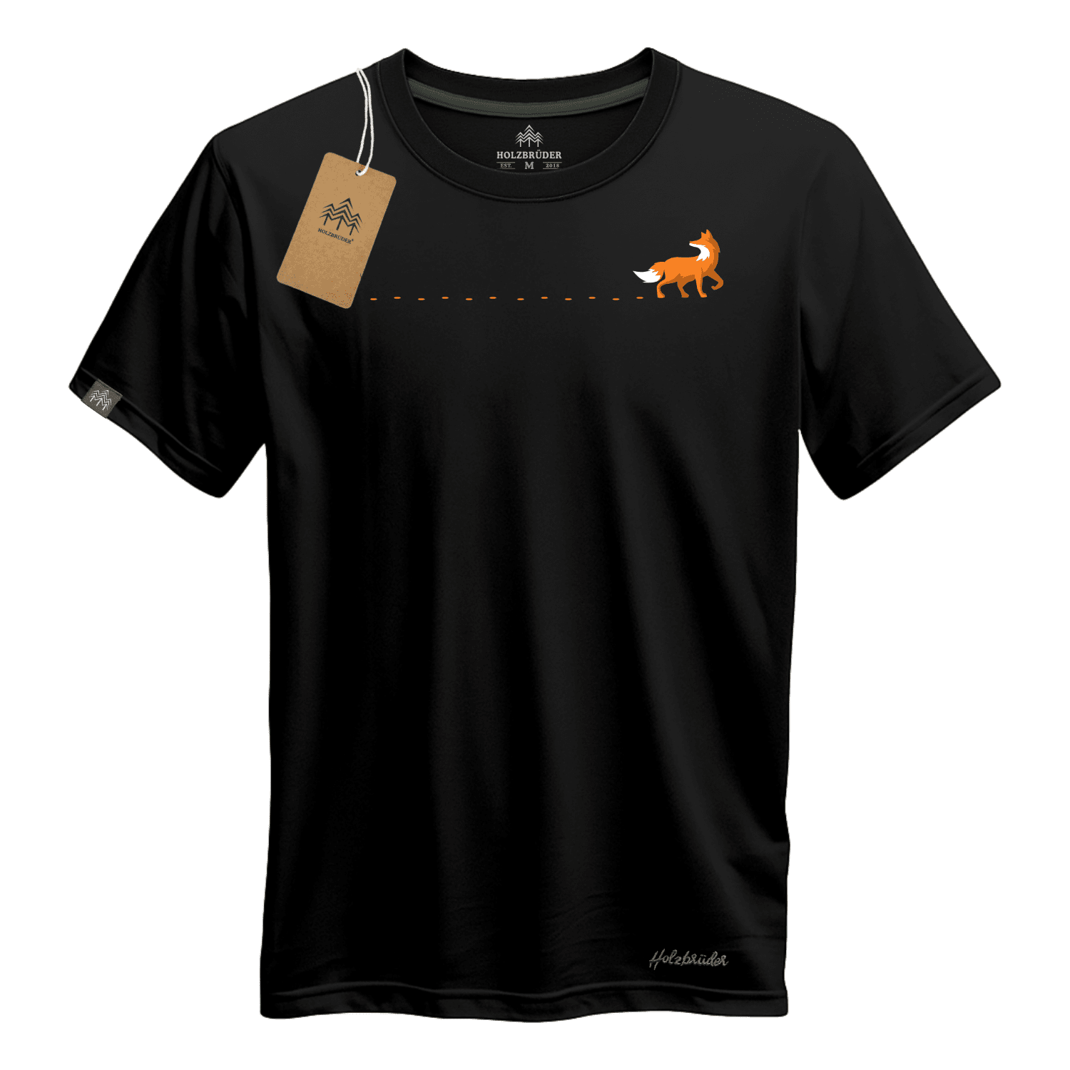 Holzbrüder® Originals - Fuchs Spur Bio Herren Shirt