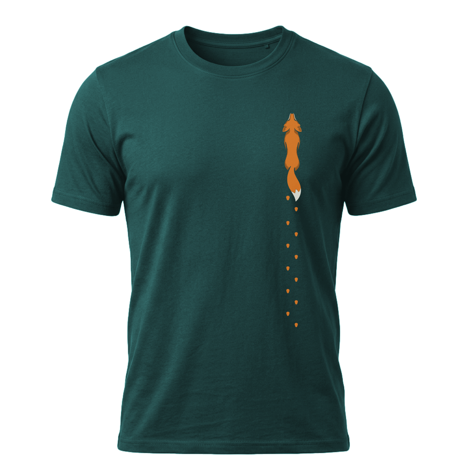 Fuchs Spur vertikal - Bio Herren Shirt