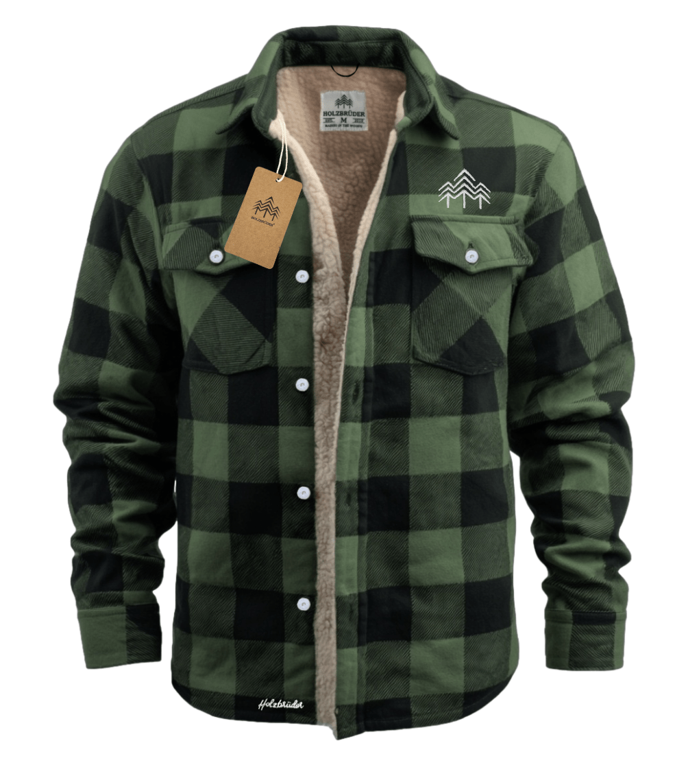 Holzbrüder® Flanelljacke – Outlander (Green-Pine)