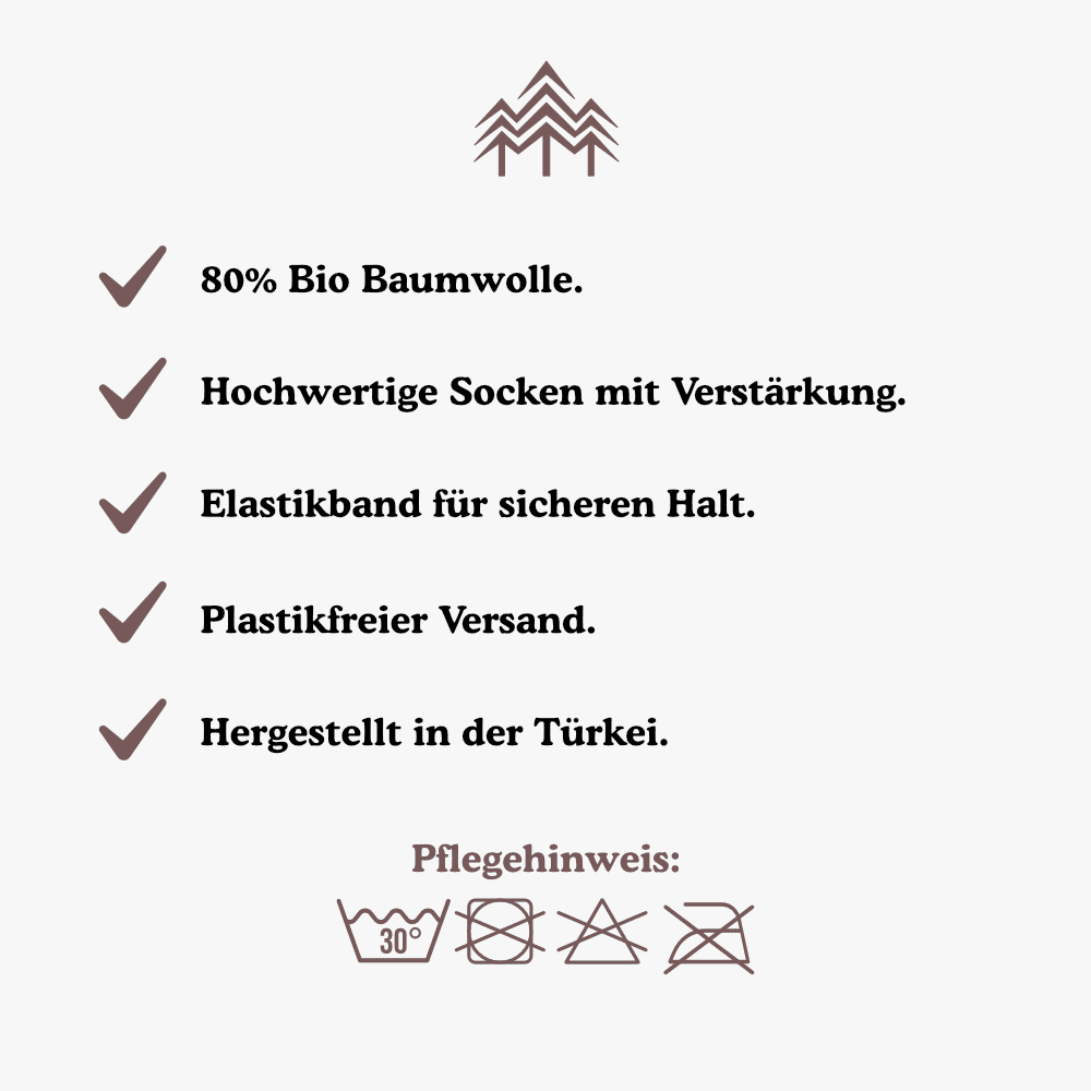 Frecher Waschbär Bio Crew Socken