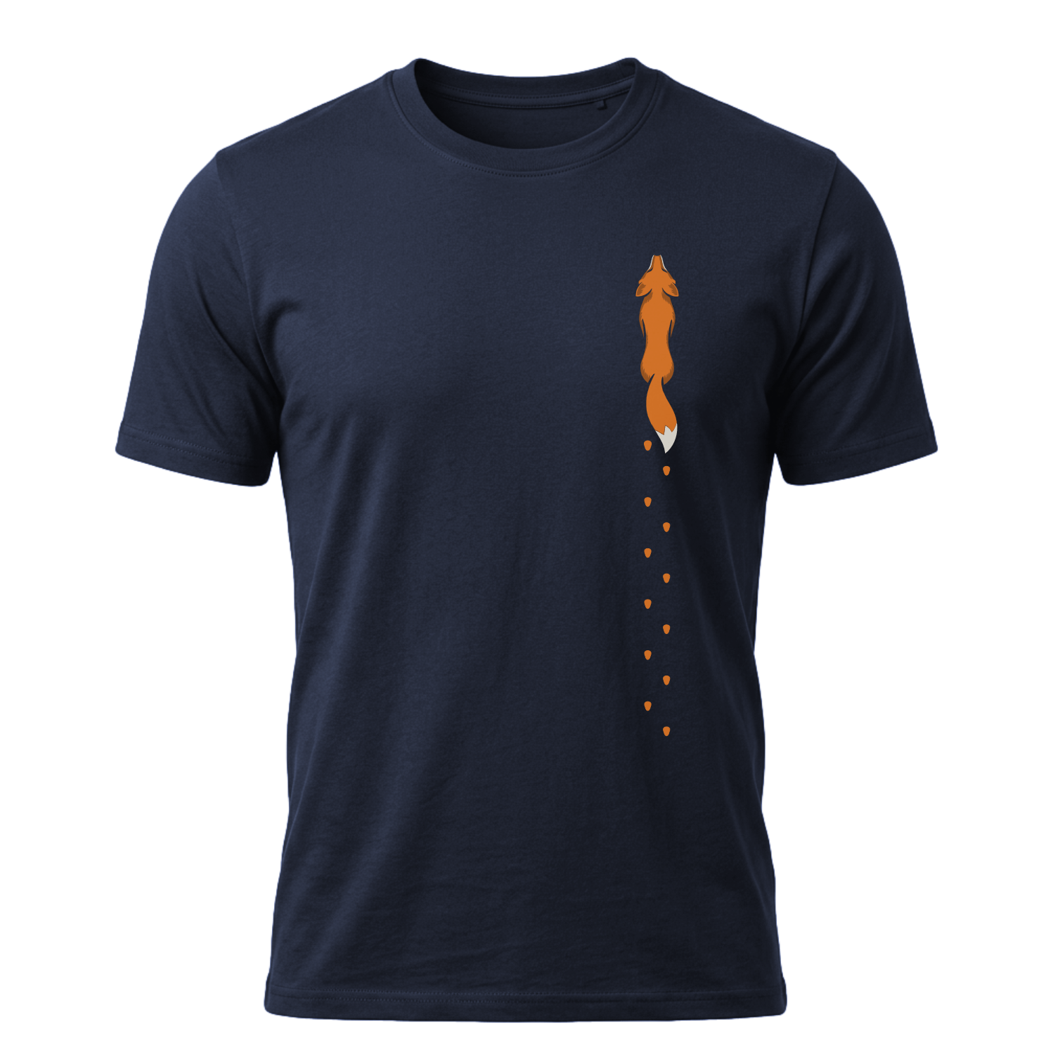 Fuchs Spur vertikal - Bio Herren Shirt