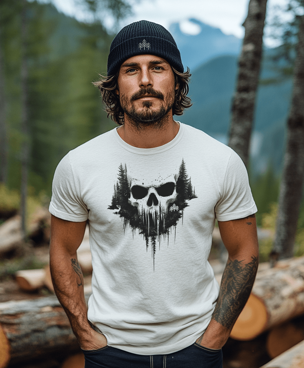 Forest Skull - Bio Herren Shirt