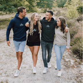 Damen Baum Hoodie Stick - Traube meliert (🌲 )