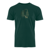 Hirsch im Wald gesprenkelt - Bio Herren Shirt