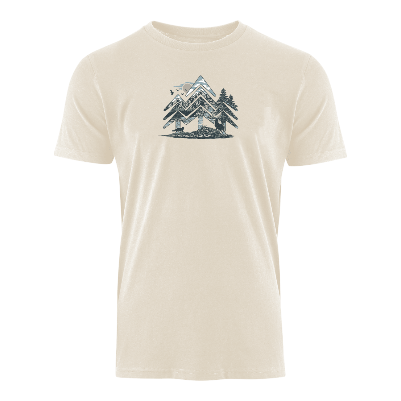 Holzbrüder® Natur-Logo  - Bio Herren Shirt