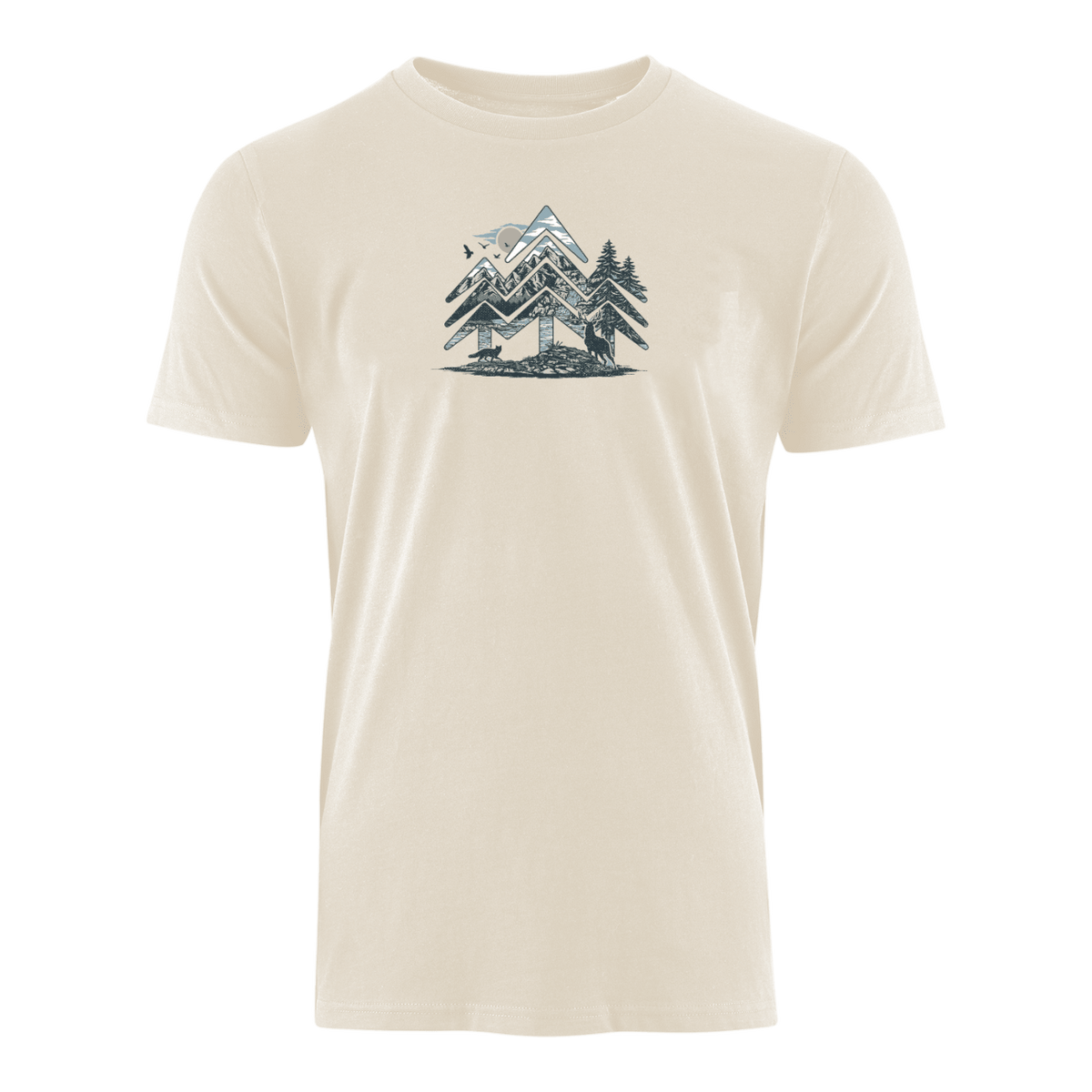 Holzbrüder® Natur-Logo  - Bio Herren Shirt