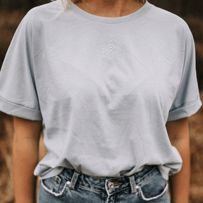 Damen Shirt Natural (Stick) - Pastellblau (🌲)