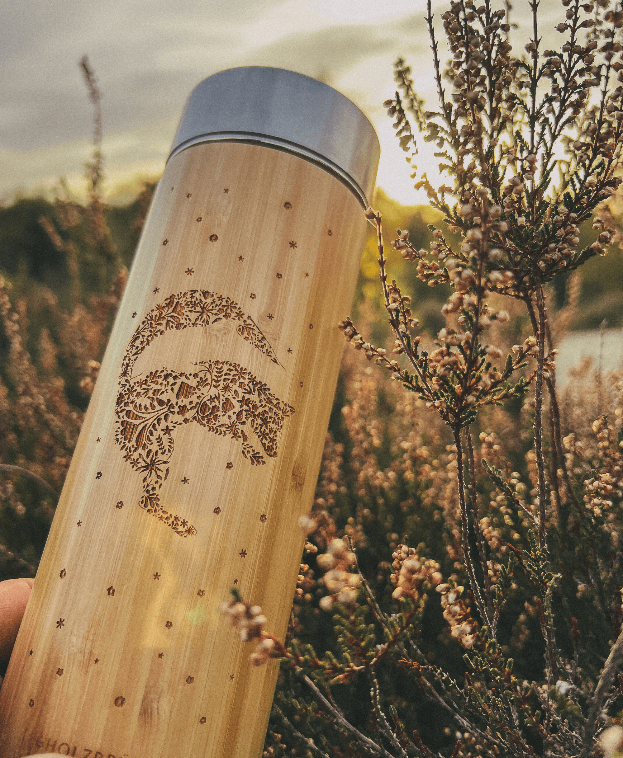 Blumenfuchs - Bambus Thermoskanne