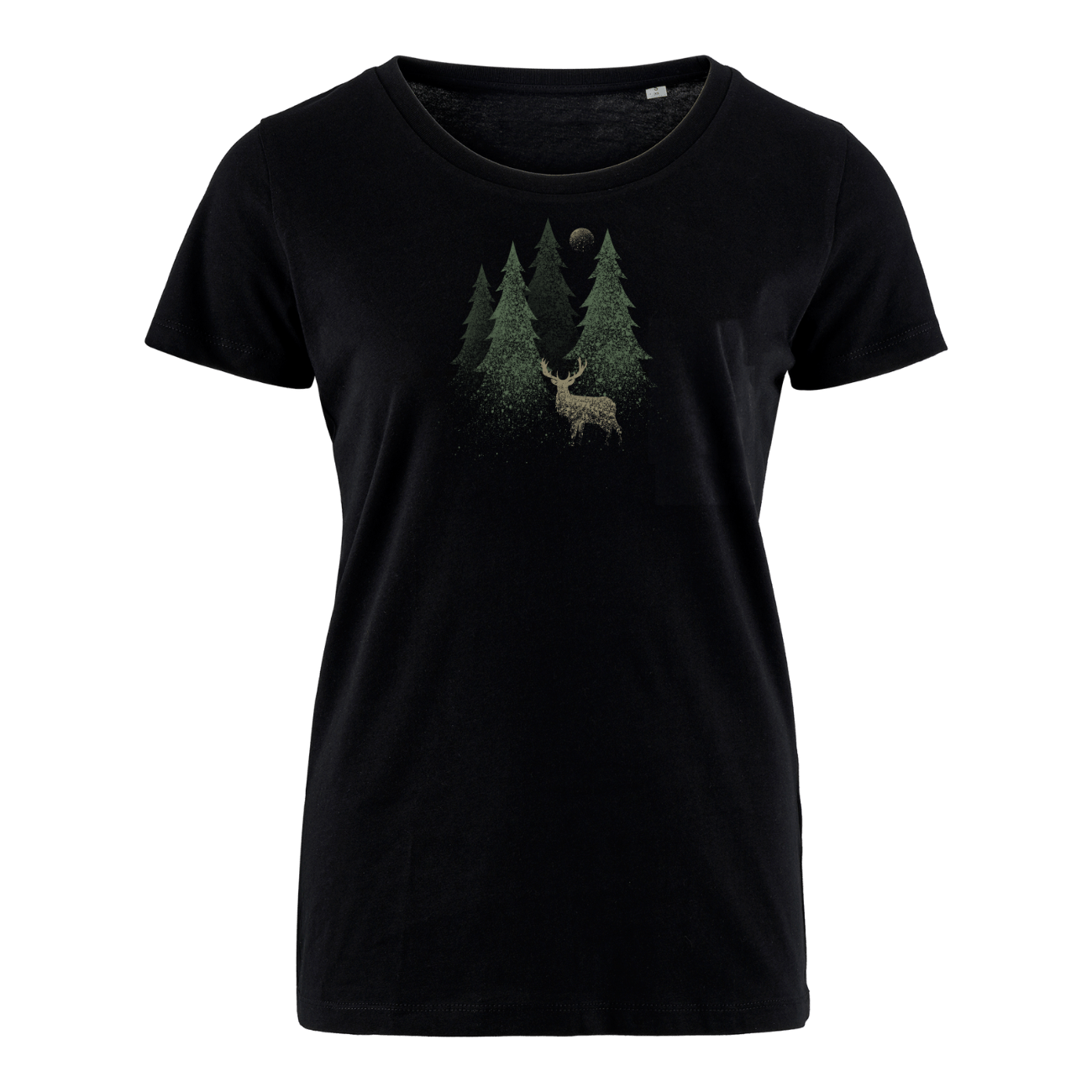 Hirsch im Wald gesprenkelt - Bio Damen Shirt