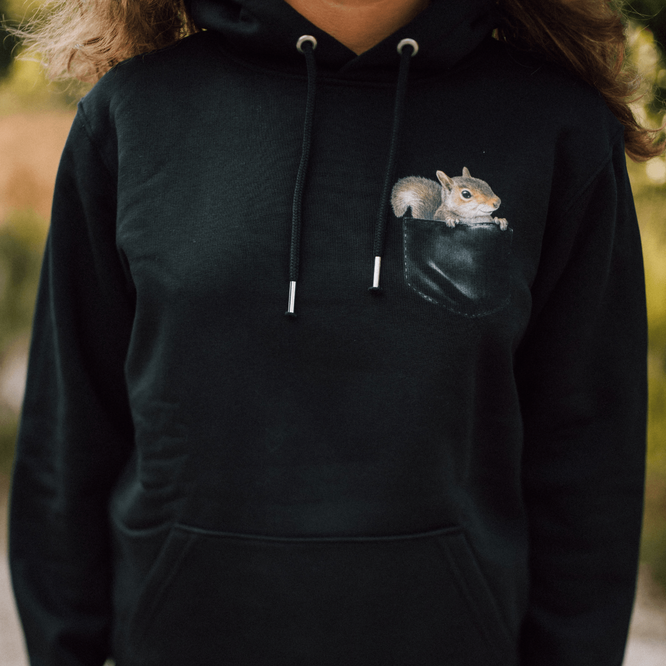 Eichhörnchen Tasche - Bio Unisex Hoodie (PREMIUM)