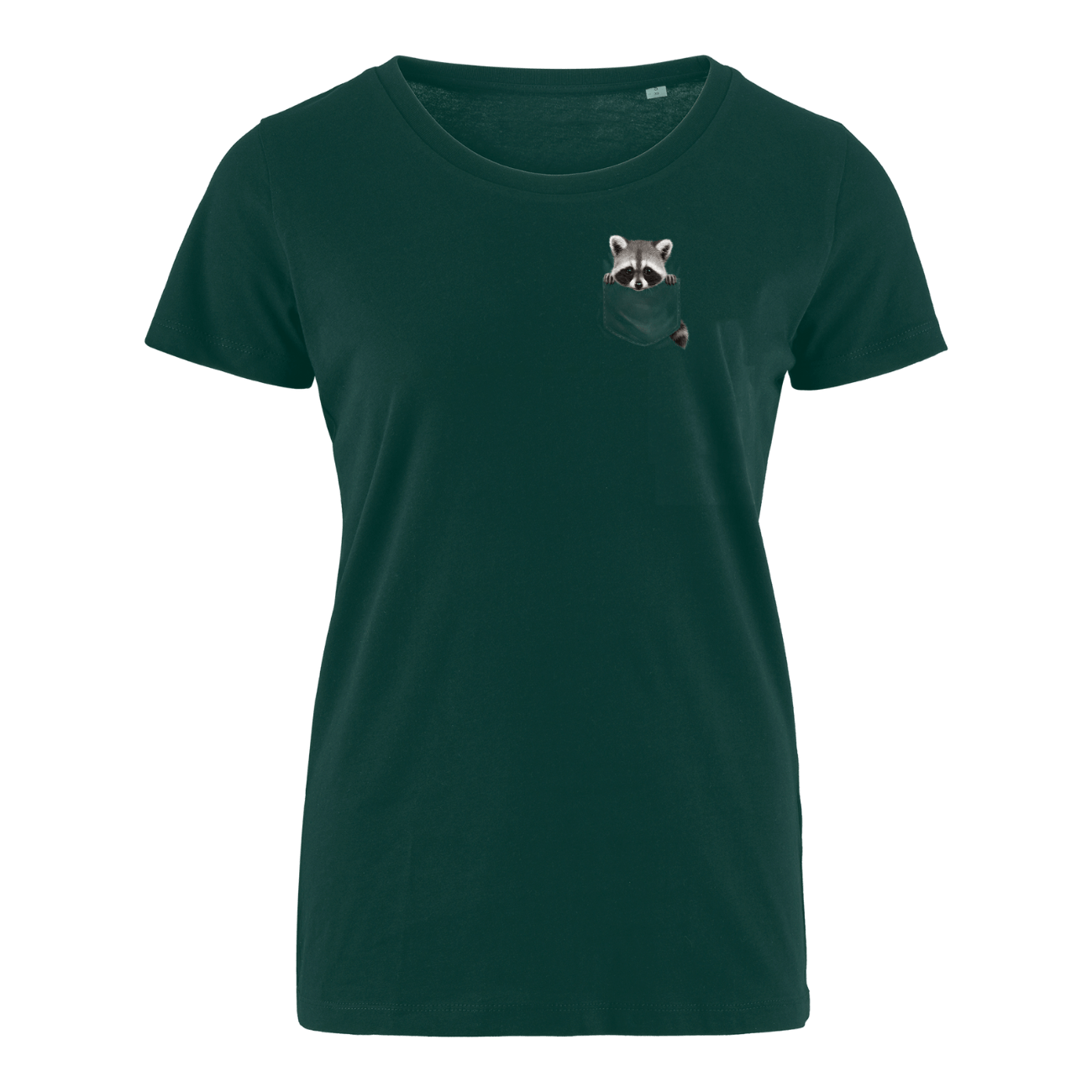 Waschbär Tasche - Bio Damen Shirt