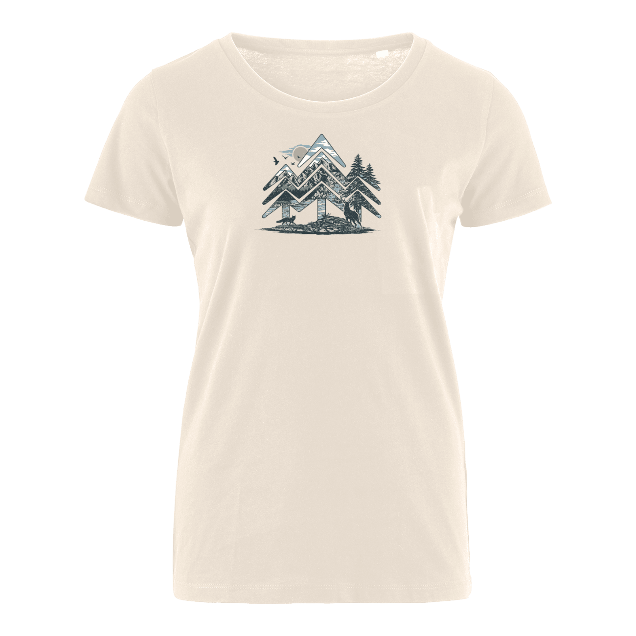 Holzbrüder® Natur-Logo  - Bio Damen Shirt