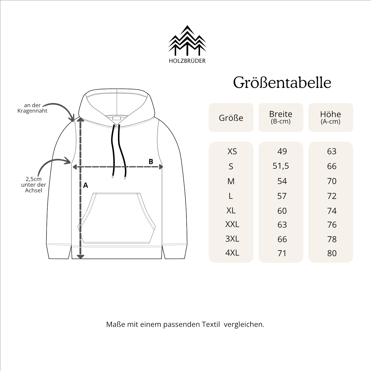 FUCHS IM WALD KHAKI - Bio Unisex Hoodie (BASIC)