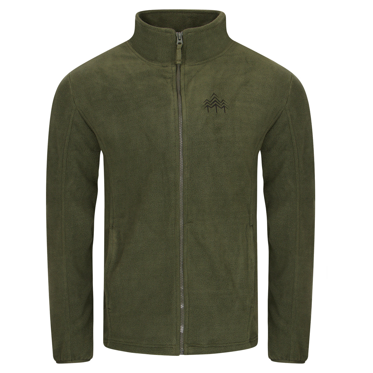 Holzbrüder Herren Fleece Jacke - Waldgrün