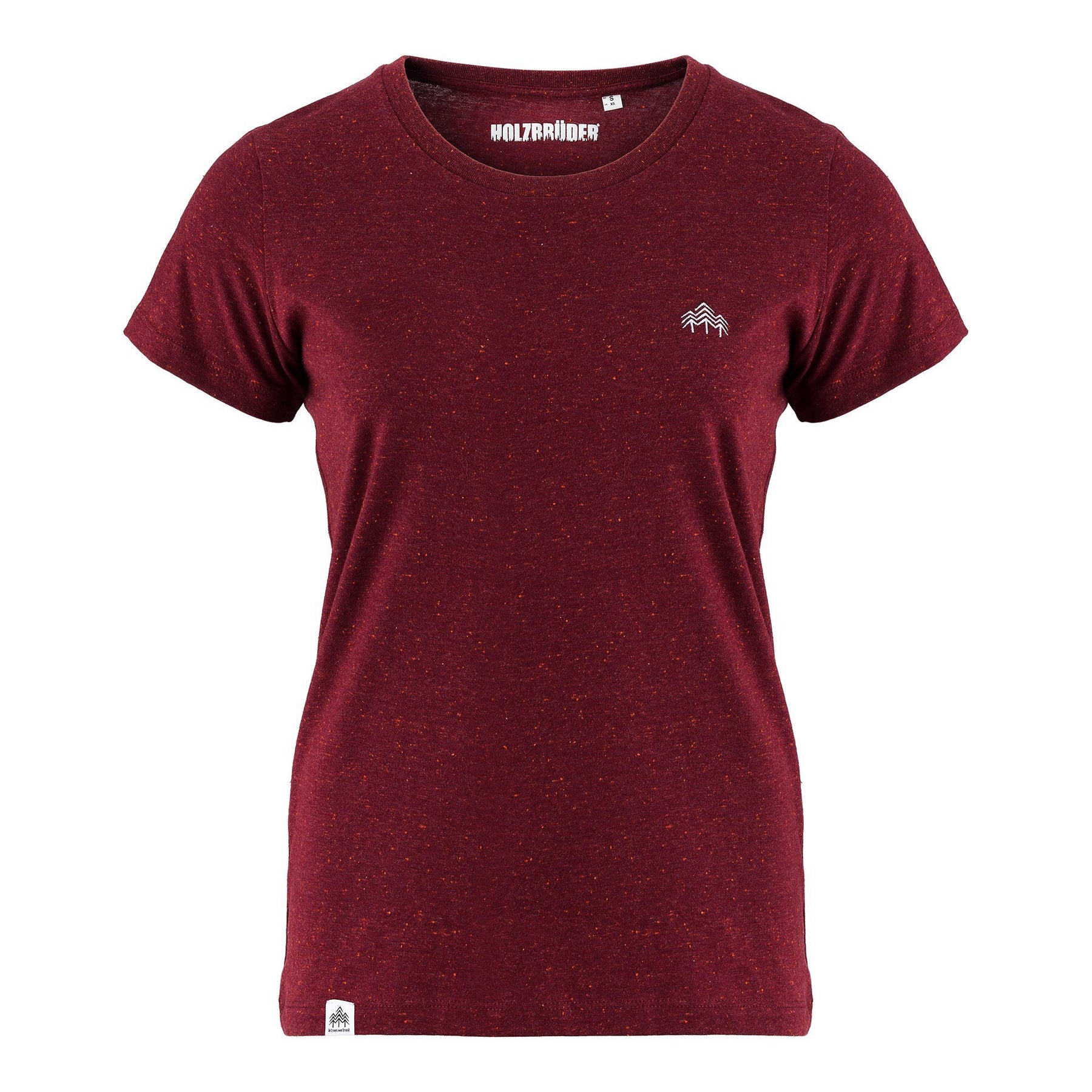 Damen Shirt Stick - Burgunder meliert (🌲)