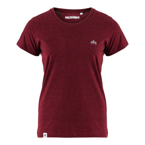 Damen Shirt Stick - Burgunder meliert (🌲)