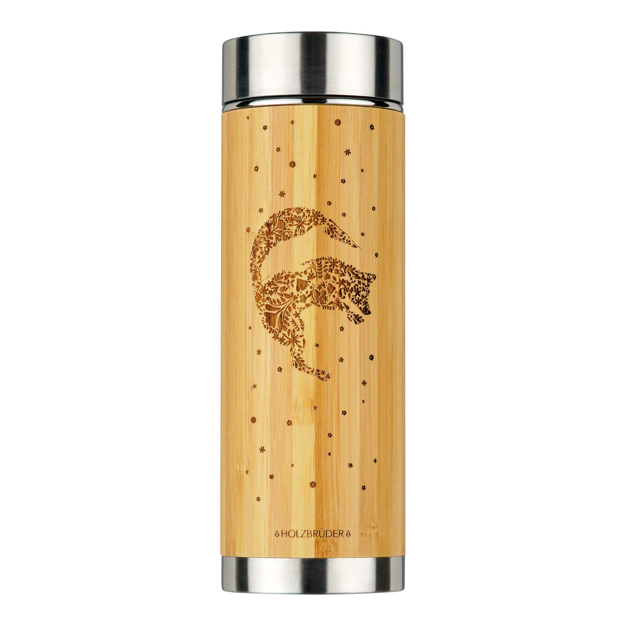 Blumenfuchs - Bambus Thermoskanne