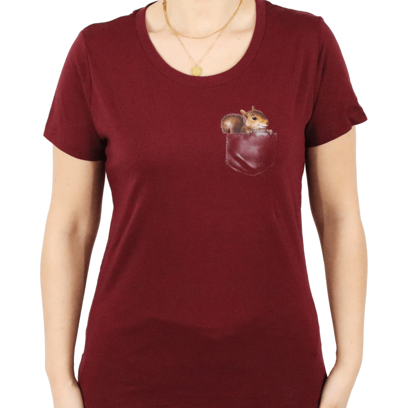 Eichhörnchen Tasche - Bio Damen Shirt