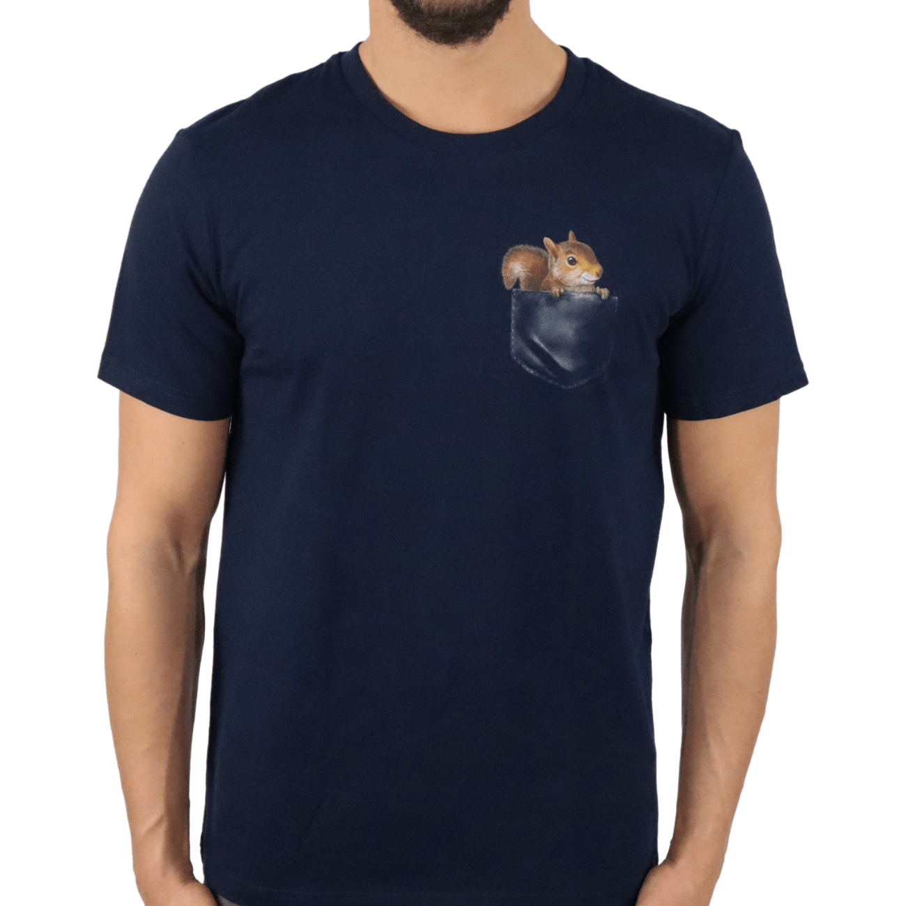 Eichhörnchen Tasche - Bio Herren Shirt