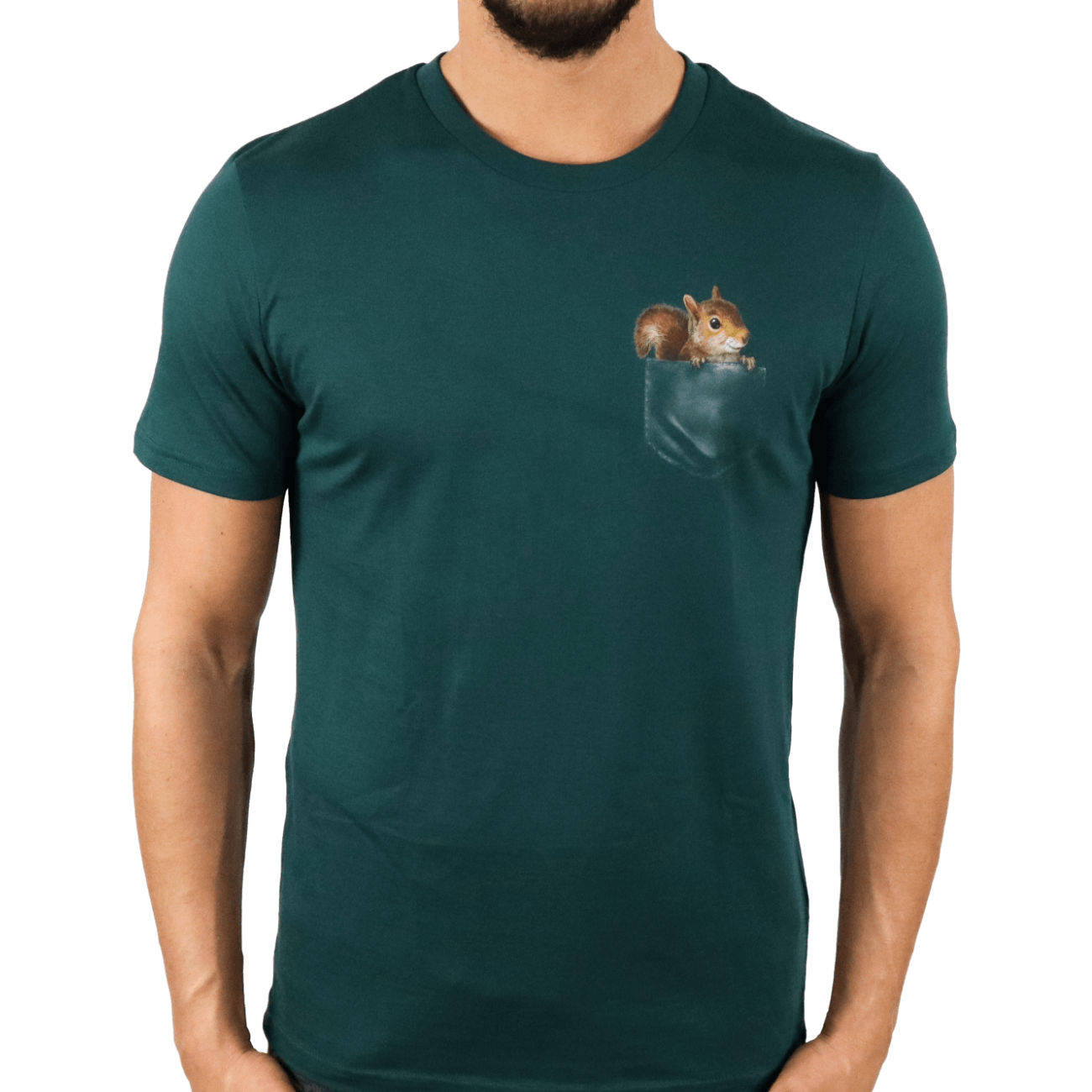 Eichhörnchen Tasche - Bio Herren Shirt