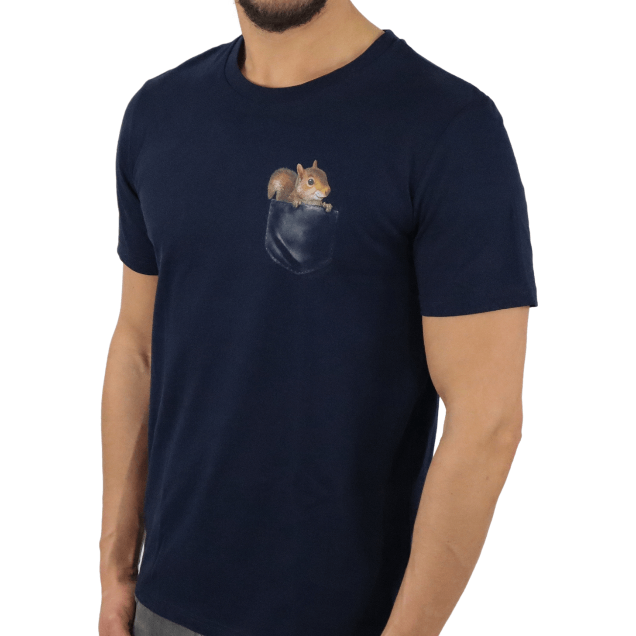 Eichhörnchen Tasche - Bio Herren Shirt