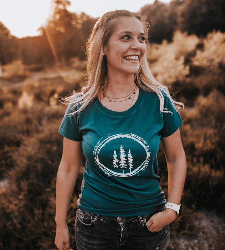 Fichten Kreis - Bio Damen Shirt