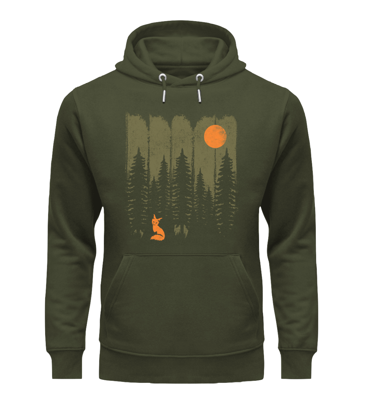 FUCHS IM WALD KHAKI - Bio Unisex Hoodie (PREMIUM)