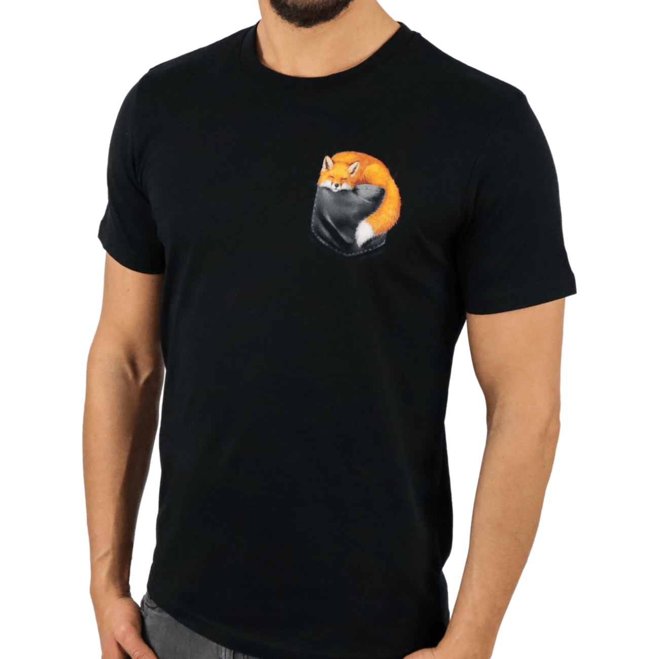 Fuchs Tasche - Bio Herren Shirt