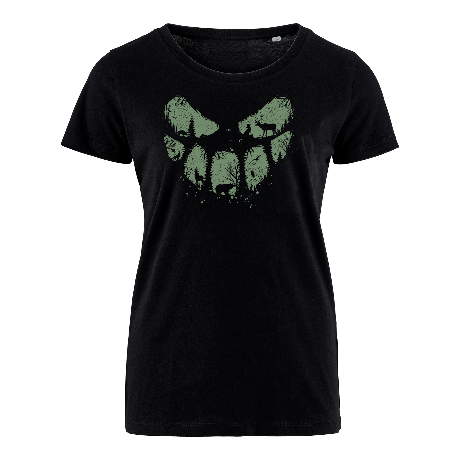 NATURE SMILE GREEN  - Bio Damen Shirt