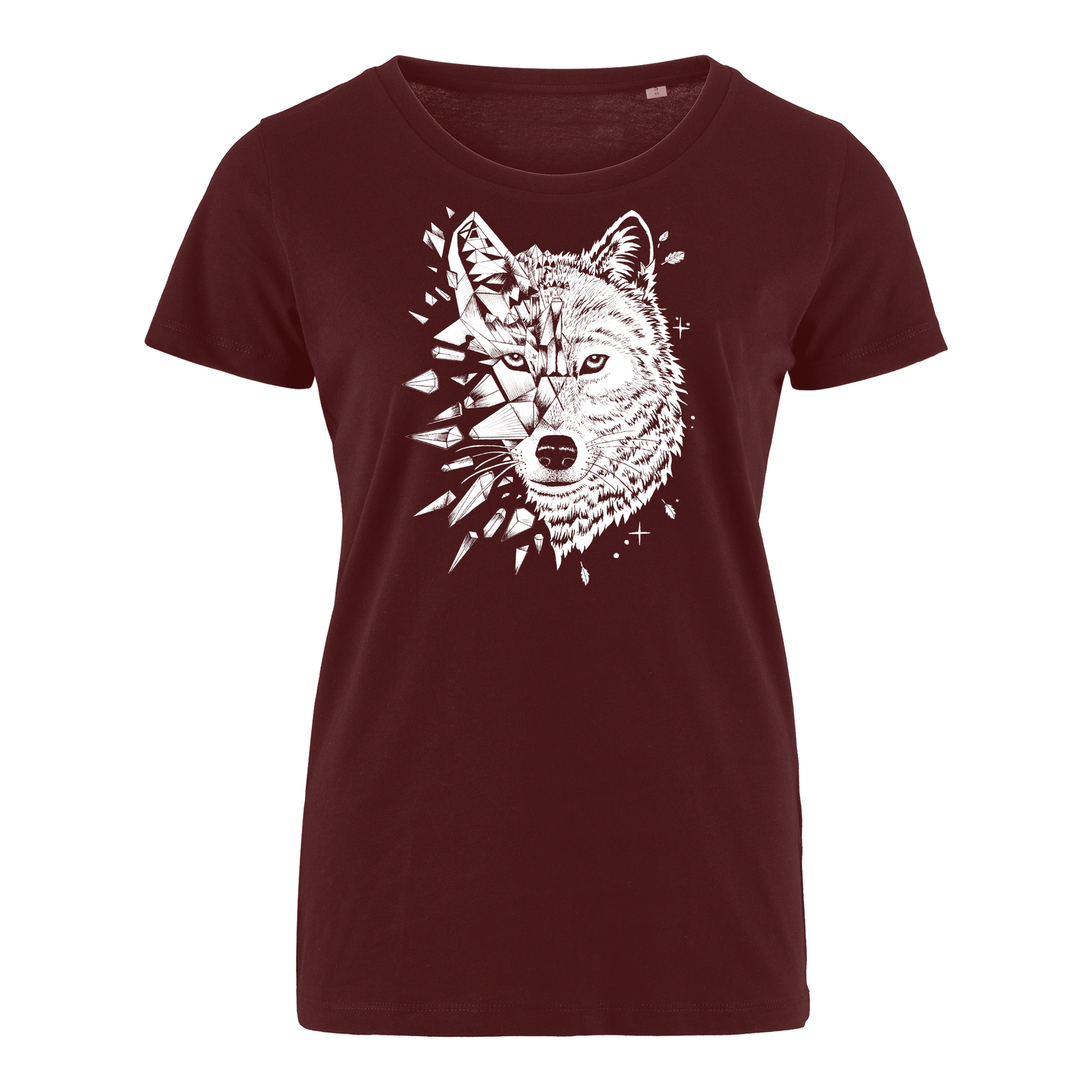 Wolf geometrisch  - Bio Damen Shirt