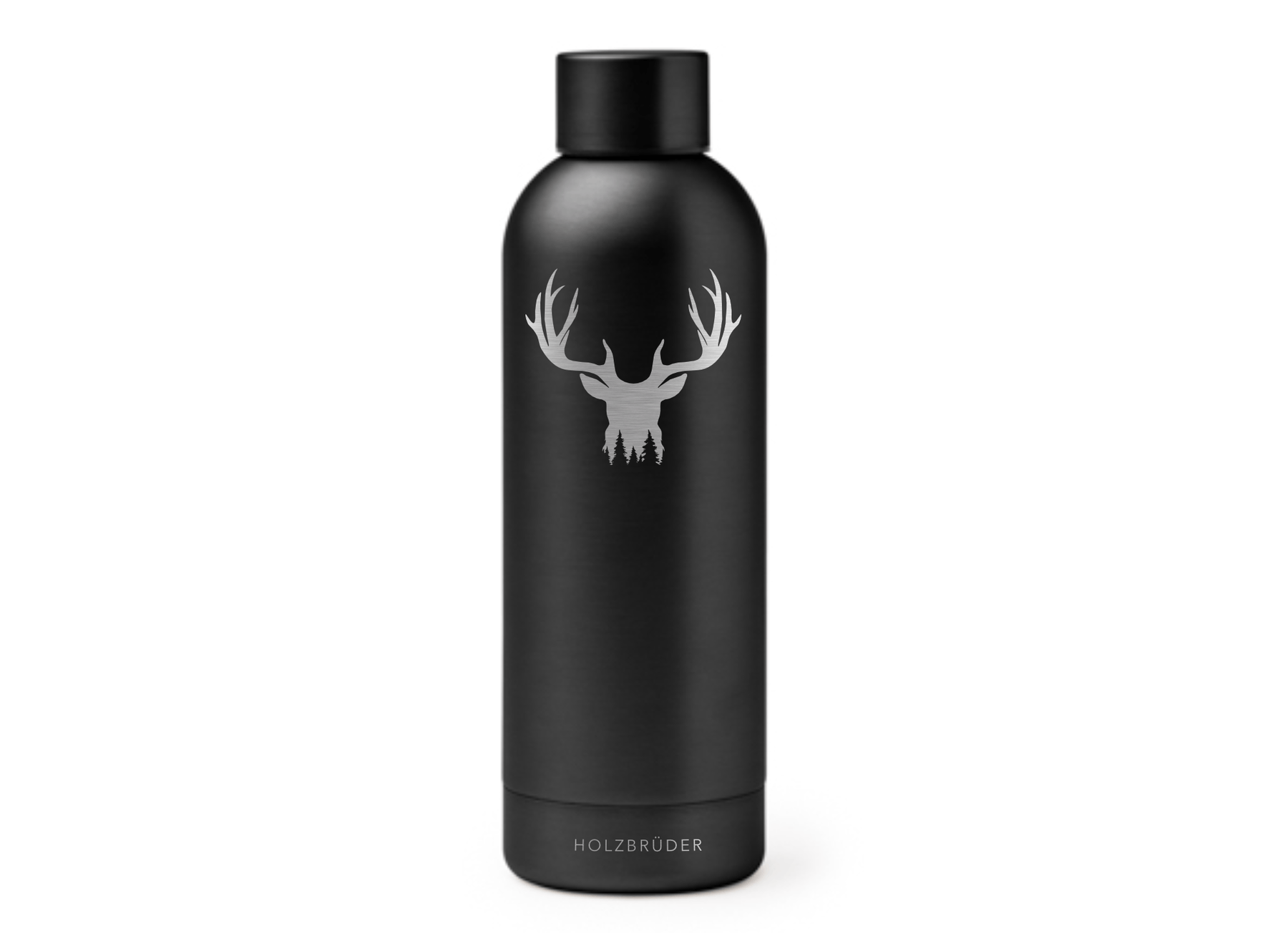 Geweih - Thermo-Trinkflasche (🌲)