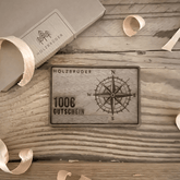 Kompass - Gutschein Aus Holz 100€