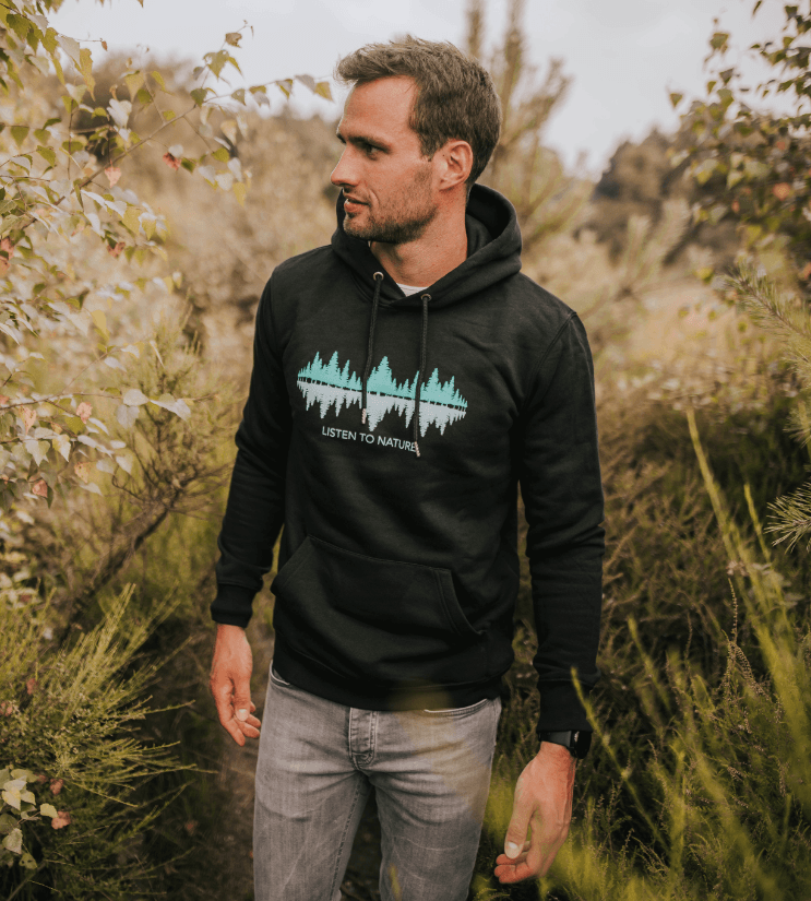 LISTEN TO NATURE - Bio Unisex Hoodie (PREMIUM)