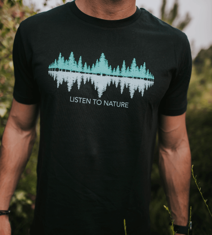 LISTEN TO NATURE - Bio Herren Shirt