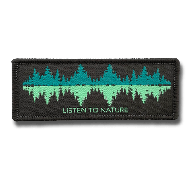 SMALL PATCH Listen To Nature (schwarzblau)