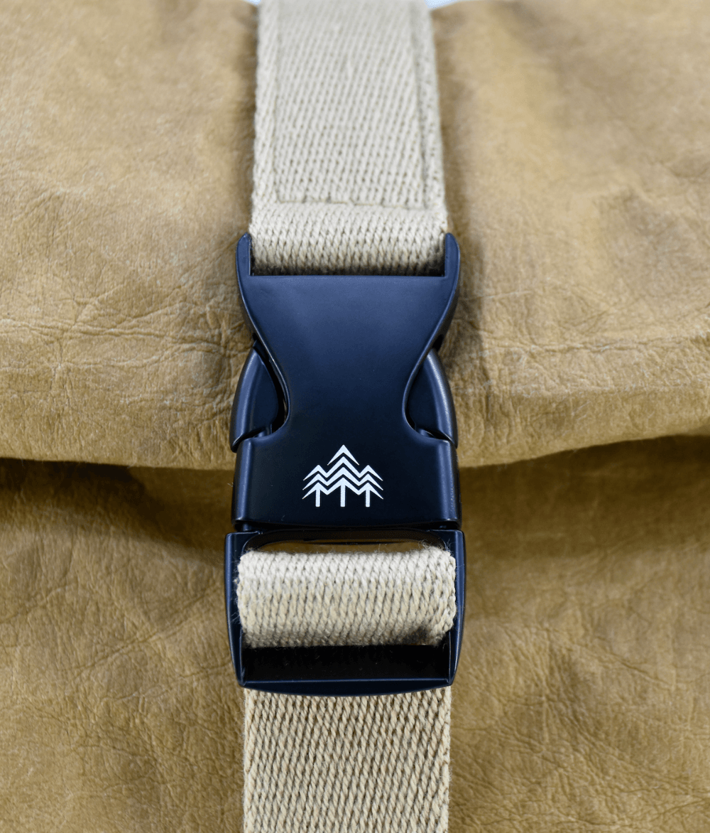 Kraftpapier Rucksack vegan - Hellbraun (🌲)