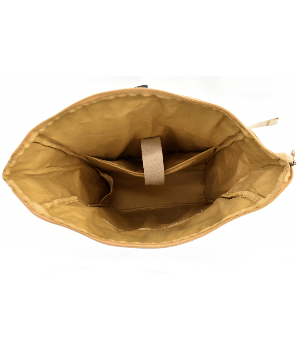 Kraftpapier Rucksack vegan - Hellbraun (🌲)