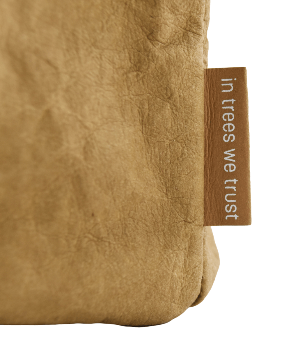 Kraftpapier Rucksack vegan - Hellbraun (🌲)